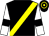 Black, yellow sash, white sleeves, black armlet, black & yellow hooped cap (Dreaming Cups Syndicate)