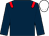 Dark blue, red epaulets, white cap (Mr Peter Jones/harrowgate Bloodstock L)