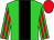 Lime green, black stripe, red stripes on sleeves, red cap (Sjt Racing Stables Llc)