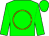 Green, gold circle, green cap (Grupo 7c Racing Stable)