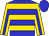 Blue, gold hoops, blue stripe on gold sleeves, blue cap (Mlsj Management, Llc)