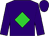 Purple, lime diamond, purple cap (Danielle Ryan)