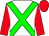 White, green cross sashes, red sleeves, red cap (Joseph Imbesi)