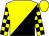Yellow, Black Diagonal Halves, Black Blocks On Sleeves, Yellow Cap (Kenneth Fishbein)