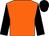 Orange, black sleeves, two white hoops, black cap (J A G Racing And Jettany Thoroughbred Corp)