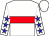 White, red hoop, blue stars on sleeves (Arboritanza Racing Llc And Lotts Creek Farms Llc)
