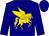 Navy, gold pegasus (Tomahawk Racing Stables, Llc)