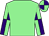 Light green, light green and purple quartered sleeves, quartered cap (N T S Stable, Inc And Davey, Kathryn)