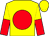 Yellow, red disc, halved sleeves (Aspire Stables)