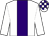 White, purple panel, check cap (Mrs J S Bolger & D Bernie)