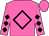 Hot pink, black diamond frame, black diamonds on hot pink sleeves, hot pink cap (The Four Horsemen Racing Stable, Inc And Lady Lindsay Racing Stables)