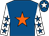 Royal blue, orange star, white sleeves, royal blue stars, royal blue cap, white star (The Rebel Leaders)