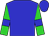 Blue, Lime Green Sleeves, Blue Bars, Blue Cap (Jay Em Ess Stable)
